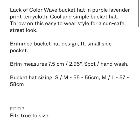 Lack of Color Wave bucket hat in lavender terry - Picture 4 of 4
